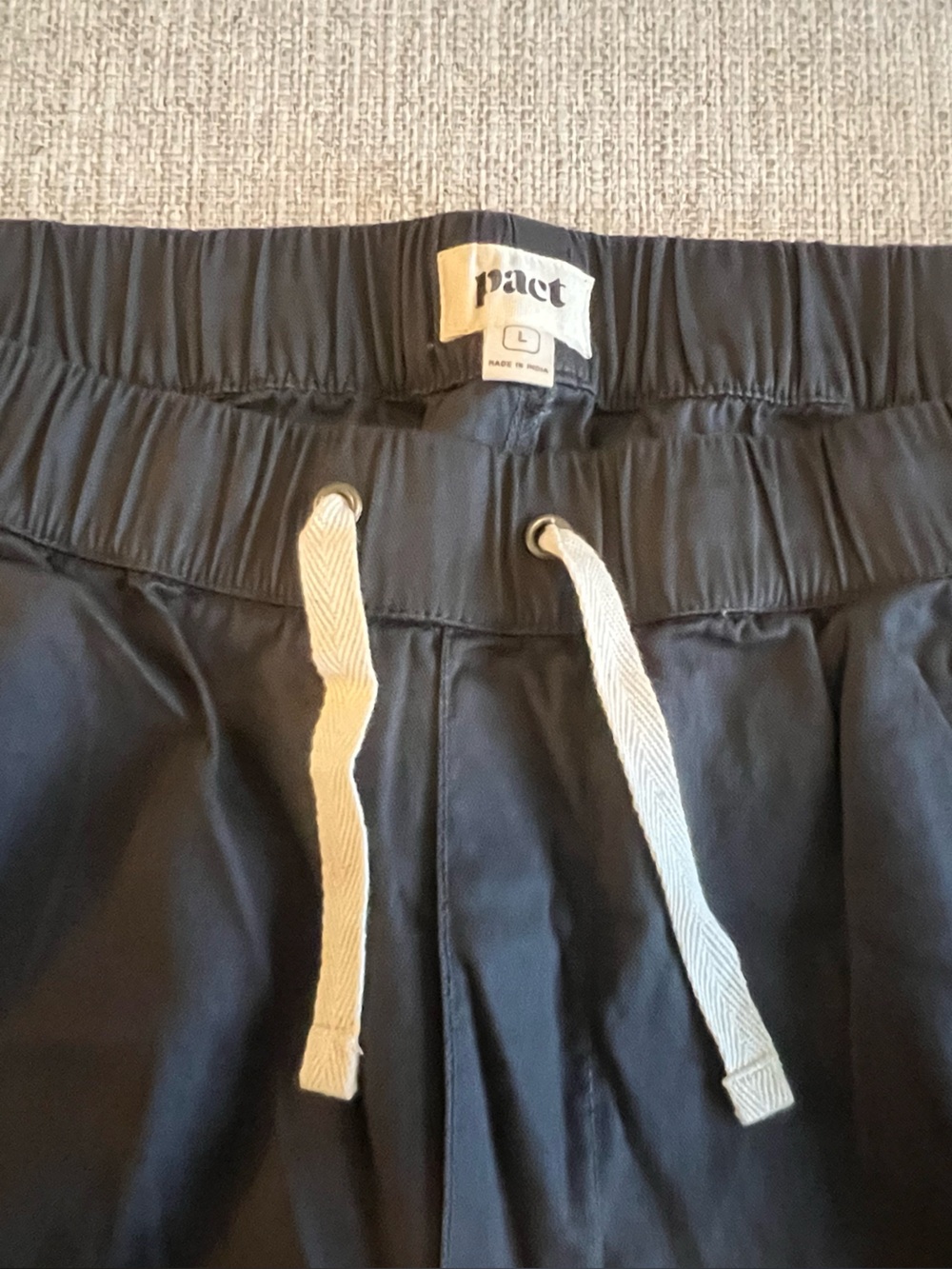 NWOT- Pact Women's Organic Cotton Daily Twill Crop Pant- Storm (Color) - Picture 3 of 10